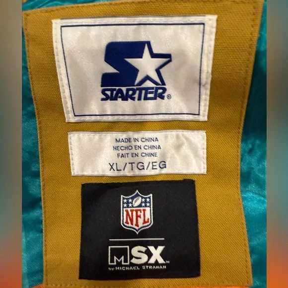 New Starter NFL Super Bowl LVII 57 Arizona MSX Michael Strahan Varsity Jacket XL - Picture 4 of 4